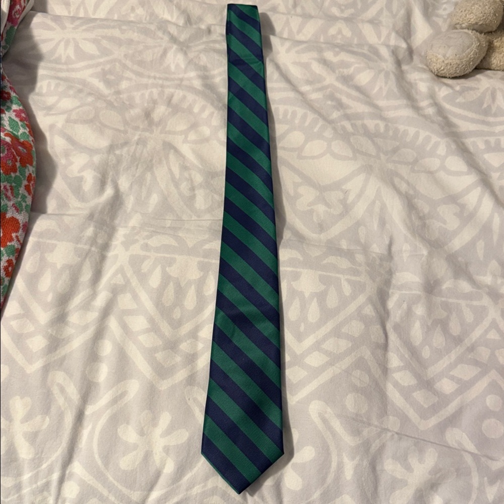 GAP Navy and Emerald Striped Tie